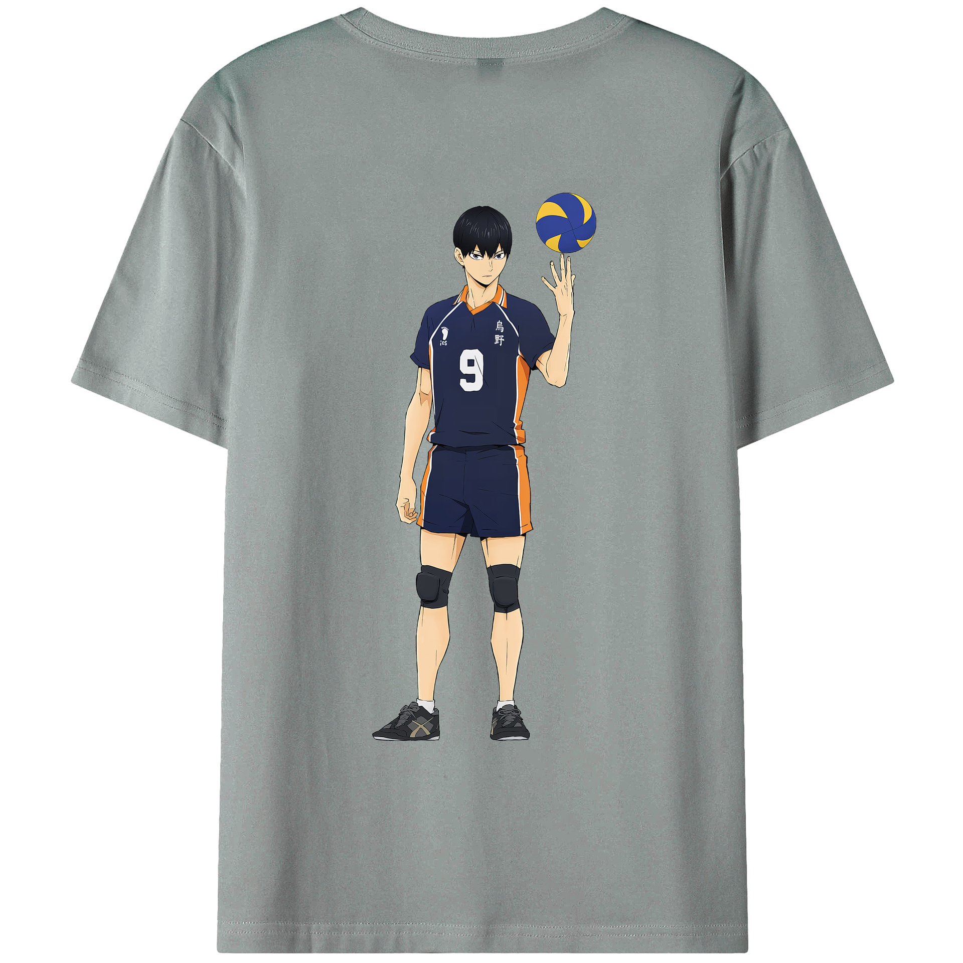 （画像用） ハイキュー!! Haikyu!! 綿100％ メンズ半袖Tシャツ（バックプリント） 通気性